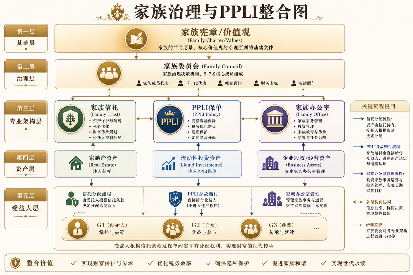 家族治理与PPLI整合图